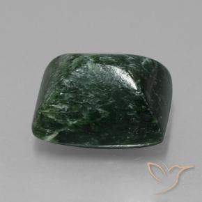 maw-sit-sit Verde bosque natural de 15.46 ct, Corte Baguette, Opaco