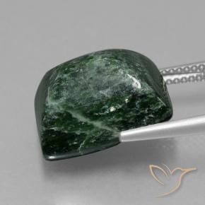 maw-sit-sit Verde bosque natural de 15.46 ct, Corte Baguette, Opaco