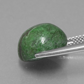 Maw-sit-sit verde natural de 9,13 ct, corte redondo, opaco
