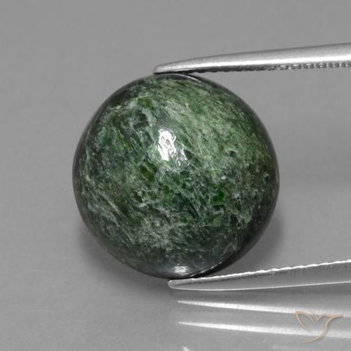 10.46ct Natural Verde oscuro maw-sit-sit, Redondo, Opaco