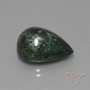 maw-sit-sit Verde medio natural de 10.04 ct, En forma de pera, Opaco