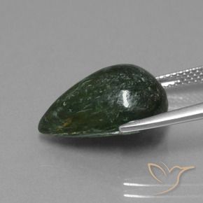 maw-sit-sit Verde medio natural de 10.04 ct, En forma de pera, Opaco