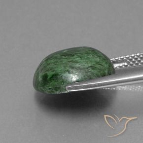 maw-sit-sit Verde oscuro natural de 7.37 ct, Redondo, Opaco