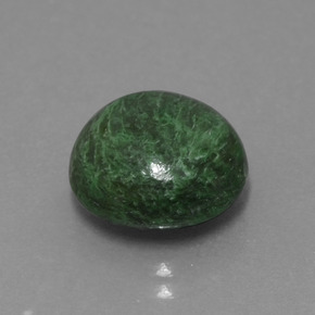 maw-sit-sit Verde natural de 6.17 ct, Corte Redondo, Opaco