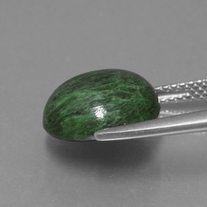 maw-sit-sit Verde natural de 6.17 ct, Corte Redondo, Opaco