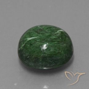 maw-sit-sit Verde oscuro natural de 12.01 ct, Redondo, Opaco