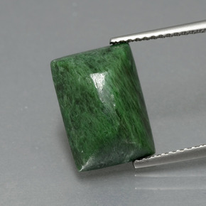 maw-sit-sit Verde natural de 6.83 ct, Corte Baguette, Opaco
