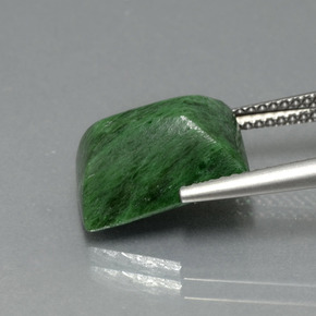 maw-sit-sit Verde natural de 6.83 ct, Corte Baguette, Opaco