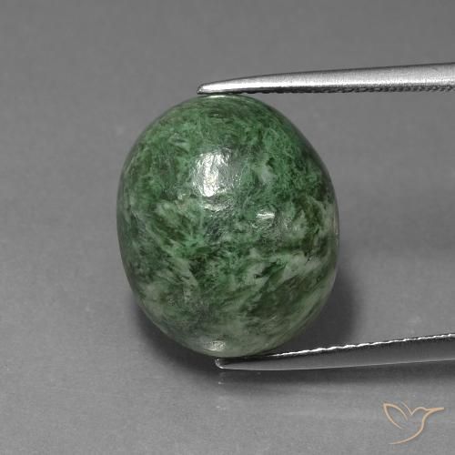 14.41ct Natural Verde medio maw-sit-sit, Ovalada, Opaco