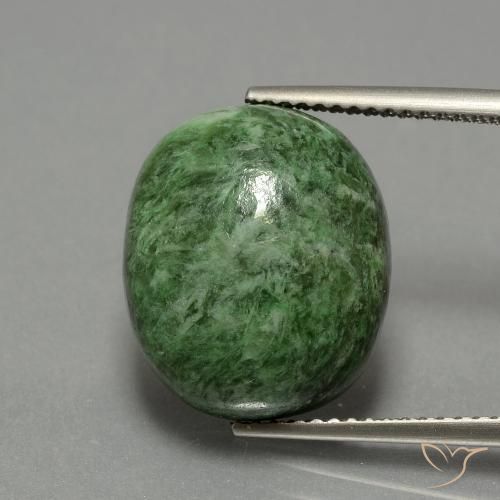 12.65ct Natural Verde medio maw-sit-sit, Ovalada, Opaco