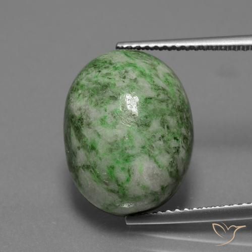 13.87ct Natural Verde claro medio maw-sit-sit, Ovalada, Opaco