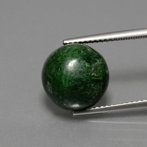 maw-sit-sit Verde natural de 8.58 ct, Corte Redondo, Opaco