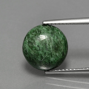 maw-sit-sit Verde natural de 4.06 ct, Corte Redondo, Opaco