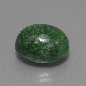 Maw-sit-sit verde natural de 10,35 ct, corte óvalo, opaco