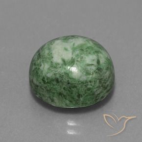 maw-sit-sit Verde musgo cálido natural de 11.85 ct, Redondo, Opaco