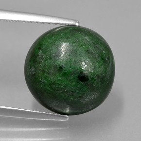 maw-sit-sit Verde natural de 9.12 ct, Corte Redondo, Opaco