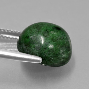 maw-sit-sit Verde natural de 9.12 ct, Corte Redondo, Opaco