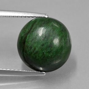 maw-sit-sit Verde natural de 8.24 ct, Corte Redondo, Opaco