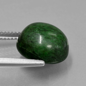 maw-sit-sit Verde natural de 8.24 ct, Corte Redondo, Opaco