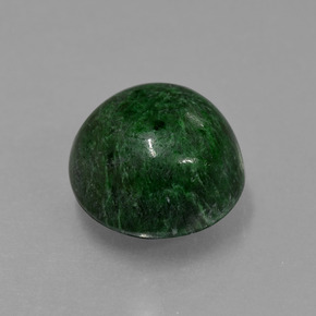 Maw-sit-sit verde natural de 7,24 ct, corte redondo, opaco