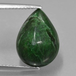 maw-sit-sit Verde natural de 8.26 ct, En forma de pera, Opaco