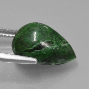 maw-sit-sit Verde natural de 8.26 ct, En forma de pera, Opaco