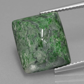Maw-sit-sit verde natural de 11,56 ct, baguette, opaco
