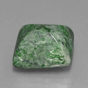 Maw-sit-sit verde natural de 11,56 ct, baguette, opaco