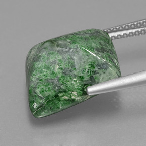 Maw-sit-sit verde natural de 11,56 ct, baguette, opaco