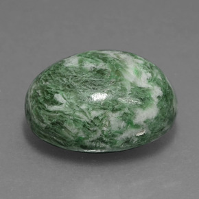 maw-sit-sit Verde natural de 10.07 ct, Corte Óvalo, Opaco