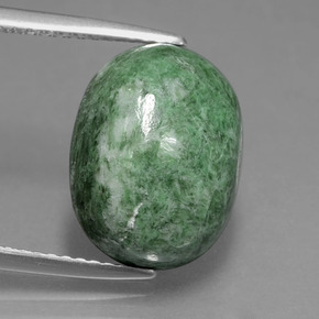 maw-sit-sit Verde natural de 8.24 ct, Corte Óvalo, Opaco