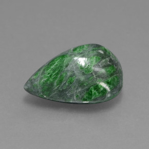 maw-sit-sit Verde natural de 5.57 ct, En forma de pera, Opaco