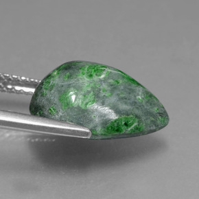 maw-sit-sit Verde natural de 5.57 ct, En forma de pera, Opaco