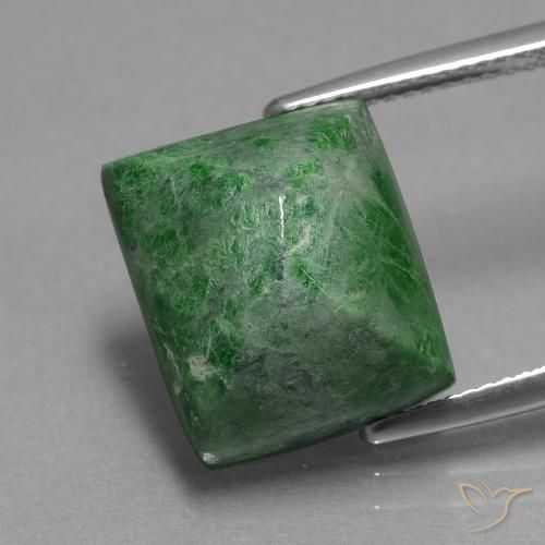 15.09ct Natural Verde oscuro maw-sit-sit, Corte Baguette, Opaco