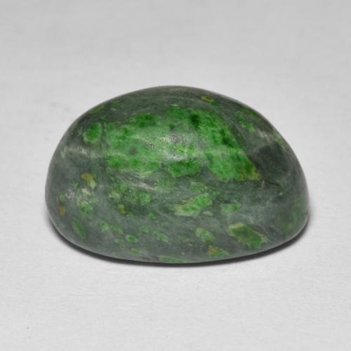 maw-sit-sit Verde oscuro natural de 10.29 ct, Corte Óvalo, Opaco