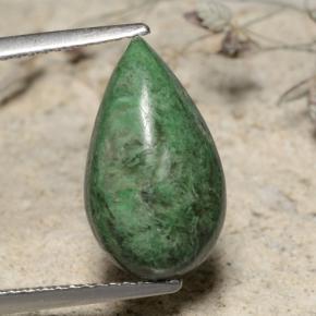 maw-sit-sit Verde natural de 4.77 ct, En forma de pera, Opaco