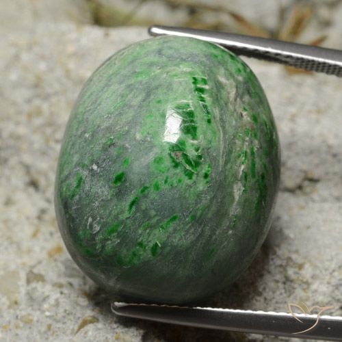 35.77ct Natural Verde oscuro maw-sit-sit, Ovalada, Opaco