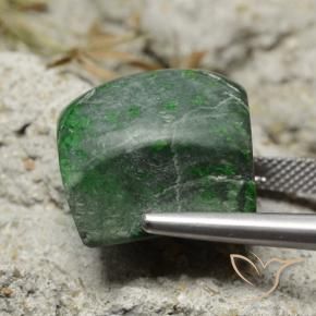 maw-sit-sit Verde oscuro natural de 33.51 ct, Corte Baguette, Opaco