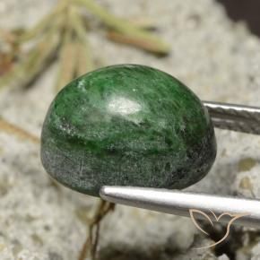maw-sit-sit Verde pino natural de 6.33 ct, Ovalada, Opaco