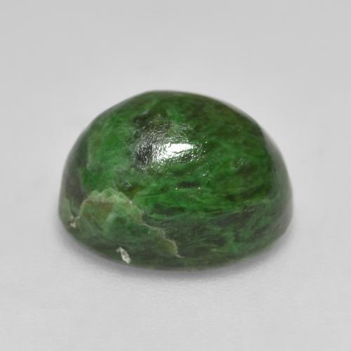 maw-sit-sit Verde oscuro natural de 6.33 ct, Corte Óvalo, Opaco