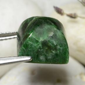 Maw-sit-sit verde natural de 7,40 ct, cuadrado, opaco
