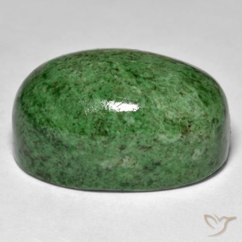 maw-sit-sit Verde lima natural de 30.49 ct, Ovalada, Opaco