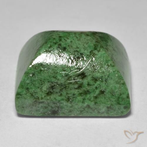 maw-sit-sit Verde oscuro natural de 30.33 ct, Corte Baguette, Opaco