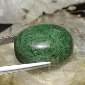 maw-sit-sit Verde oscuro natural de 42.08 ct, Ovalada, Opaco