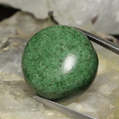 maw-sit-sit Verde pino pálido natural de 32.44 ct, Redondo, Opaco