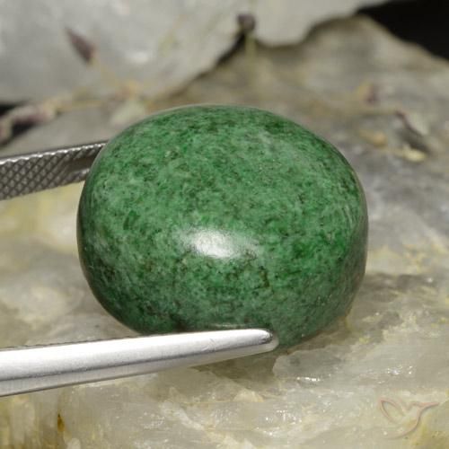 maw-sit-sit Verde pino pálido natural de 32.44 ct, Redondo, Opaco