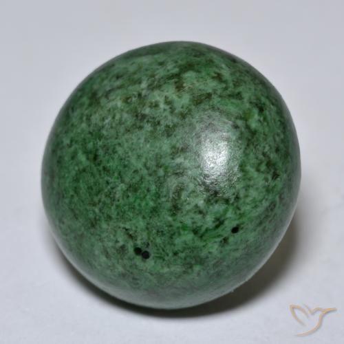 maw-sit-sit Verde pino pálido natural de 21.31 ct, Redondo, Opaco