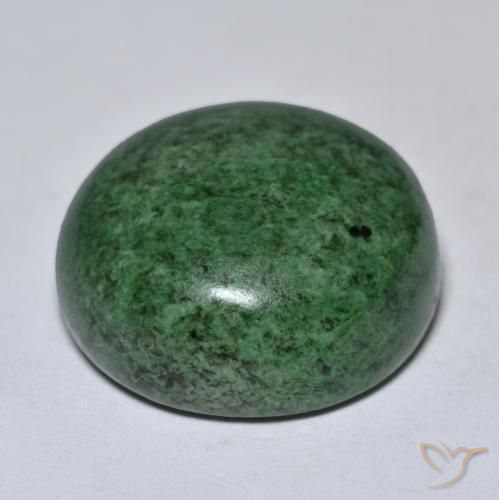 maw-sit-sit Verde pino pálido natural de 21.31 ct, Redondo, Opaco