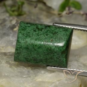 maw-sit-sit Verde oscuro natural de 16.56 ct, Corte Baguette, Opaco