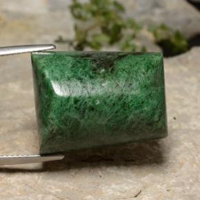 Maw-sit-sit verde natural de 39,21 ct, baguette, opaco